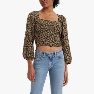 LEVI’S Finn Blouse in Janice Floral Caviar